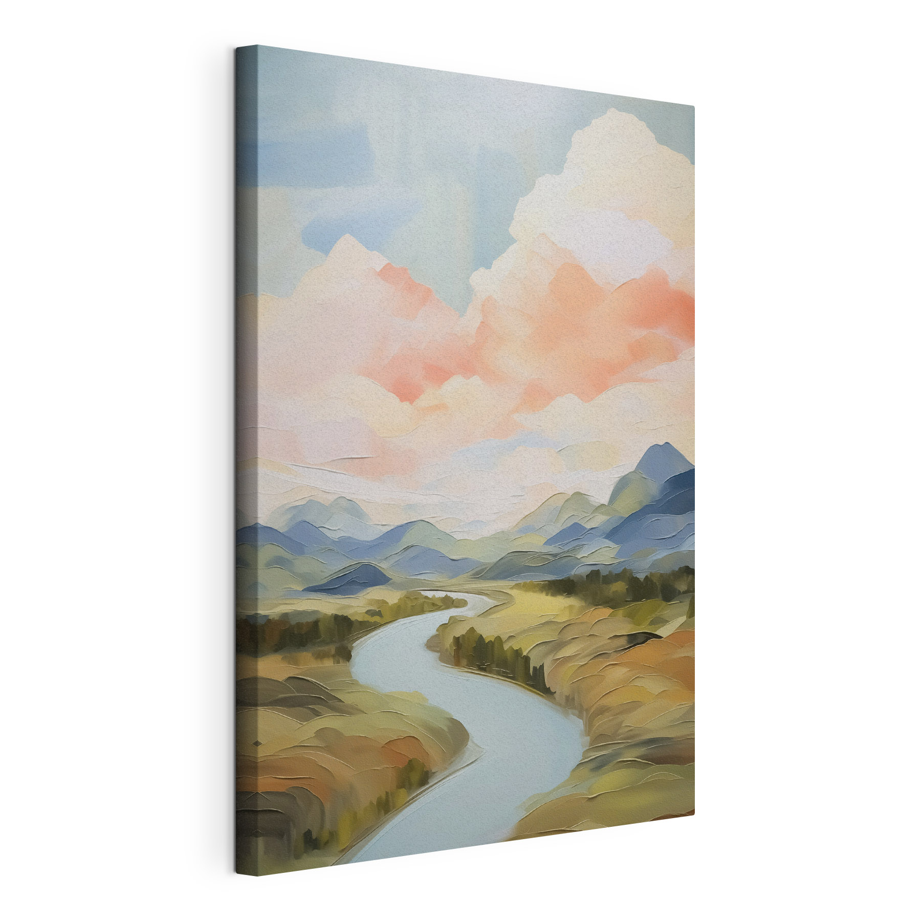 River running through a valley