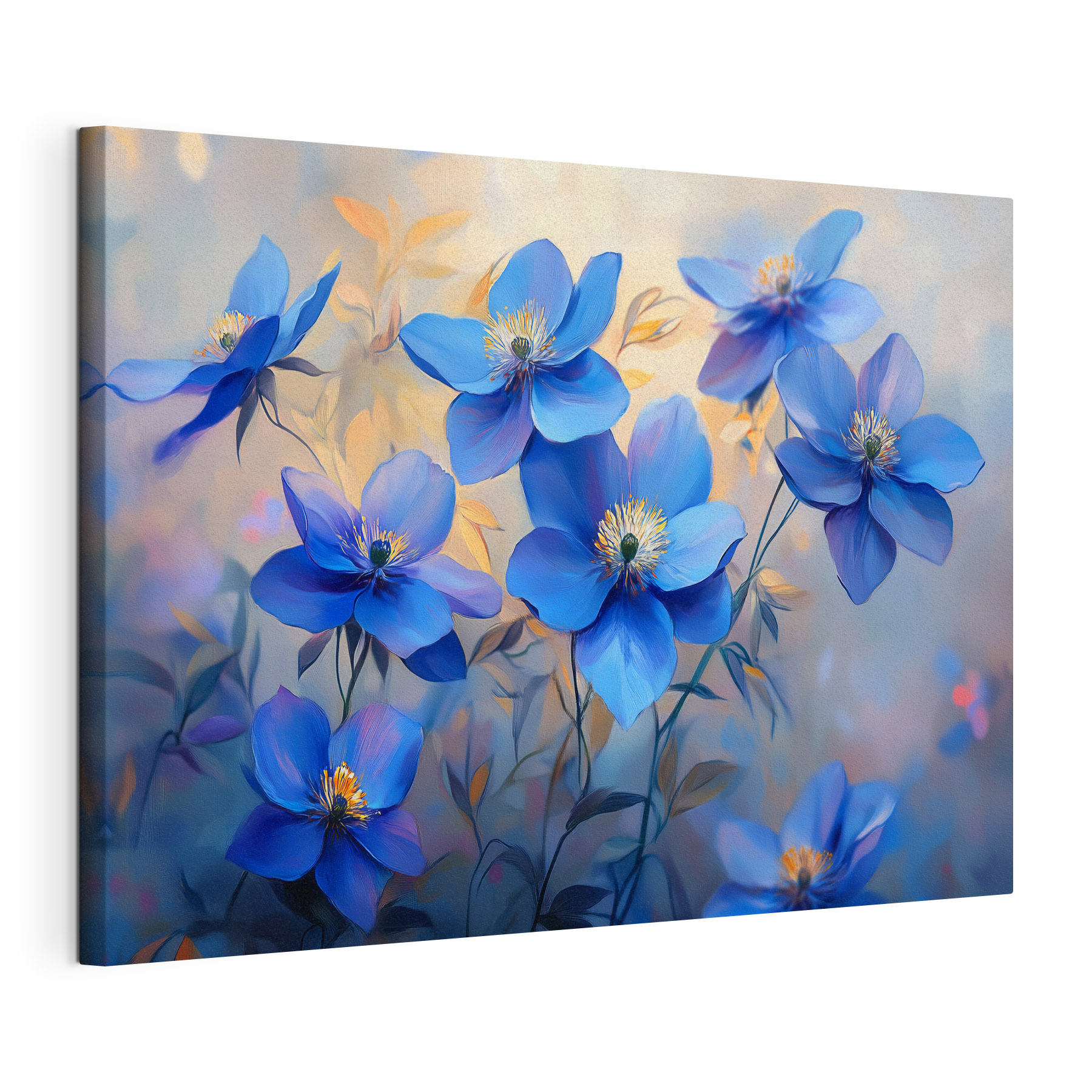 Group of blue flowers