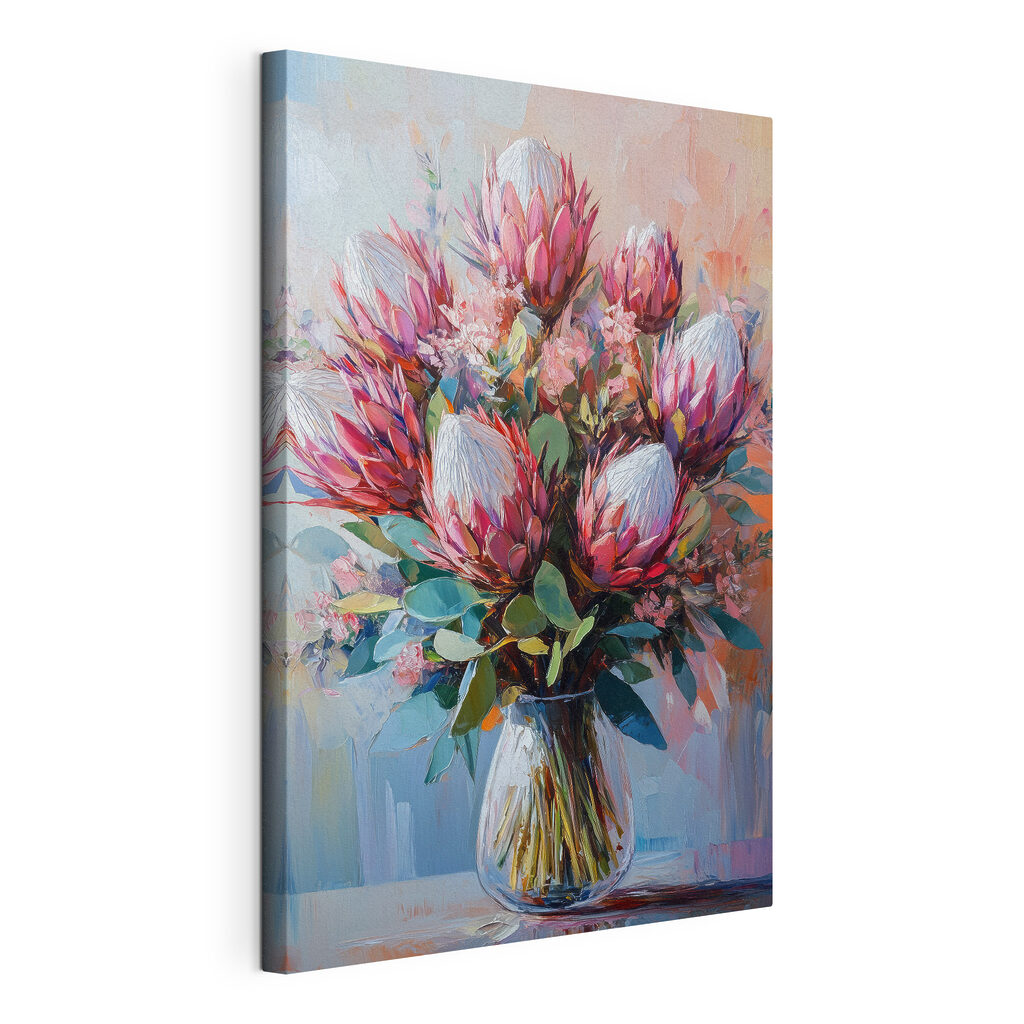 Painting of a bouquet of flowers Painting of a bouquet of flowers