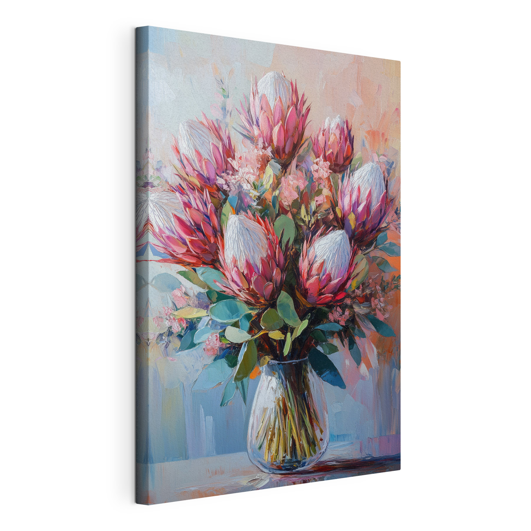 Painting of a bouquet of flowers Painting of a bouquet of flowers
