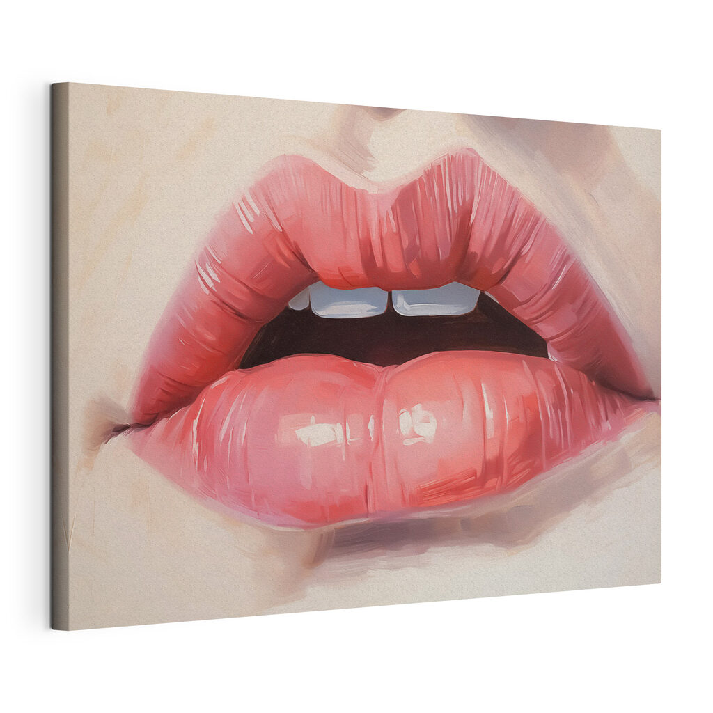 Soft, inviting lips in focus Soft, inviting lips in focus