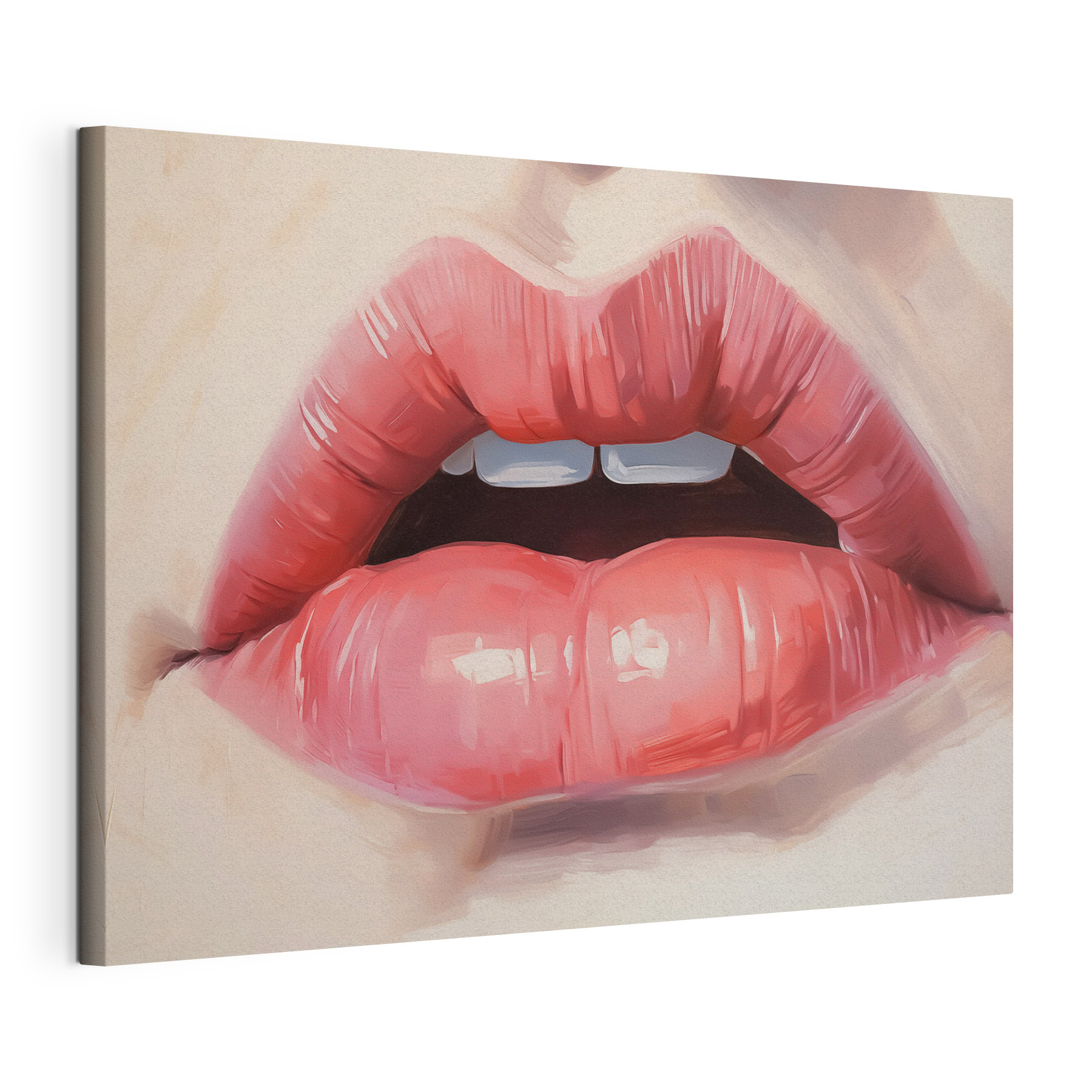 Soft, inviting lips in focus Soft, inviting lips in focus