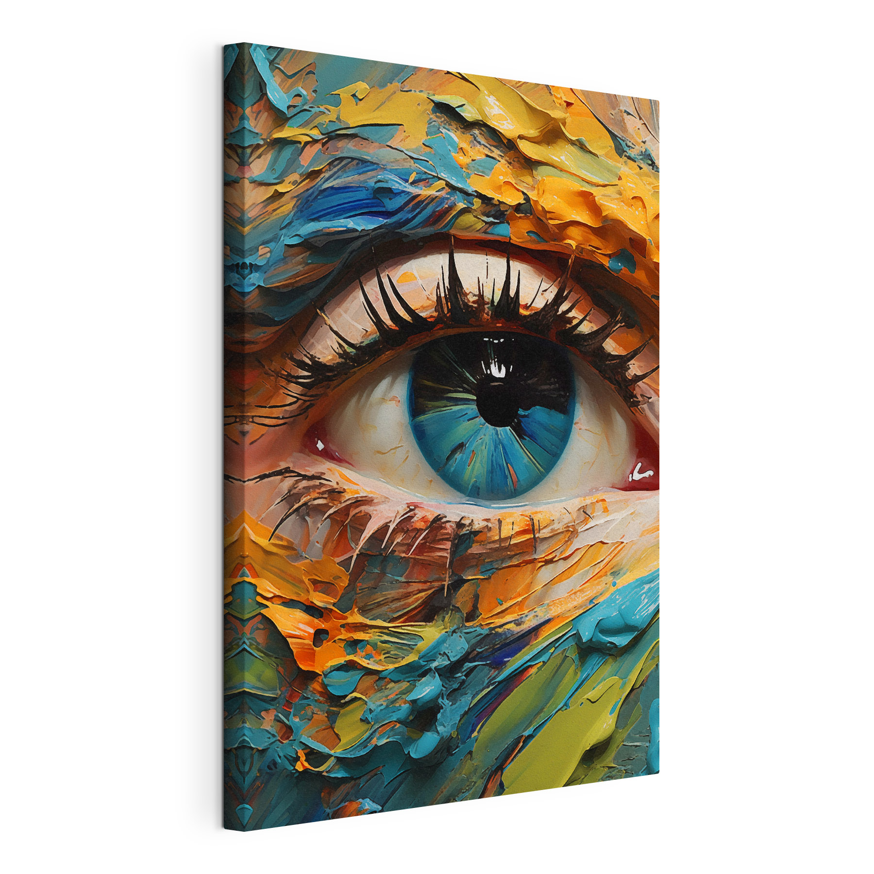 Vibrant color meets mesmerizing gaze Vibrant color meets mesmerizing gaze