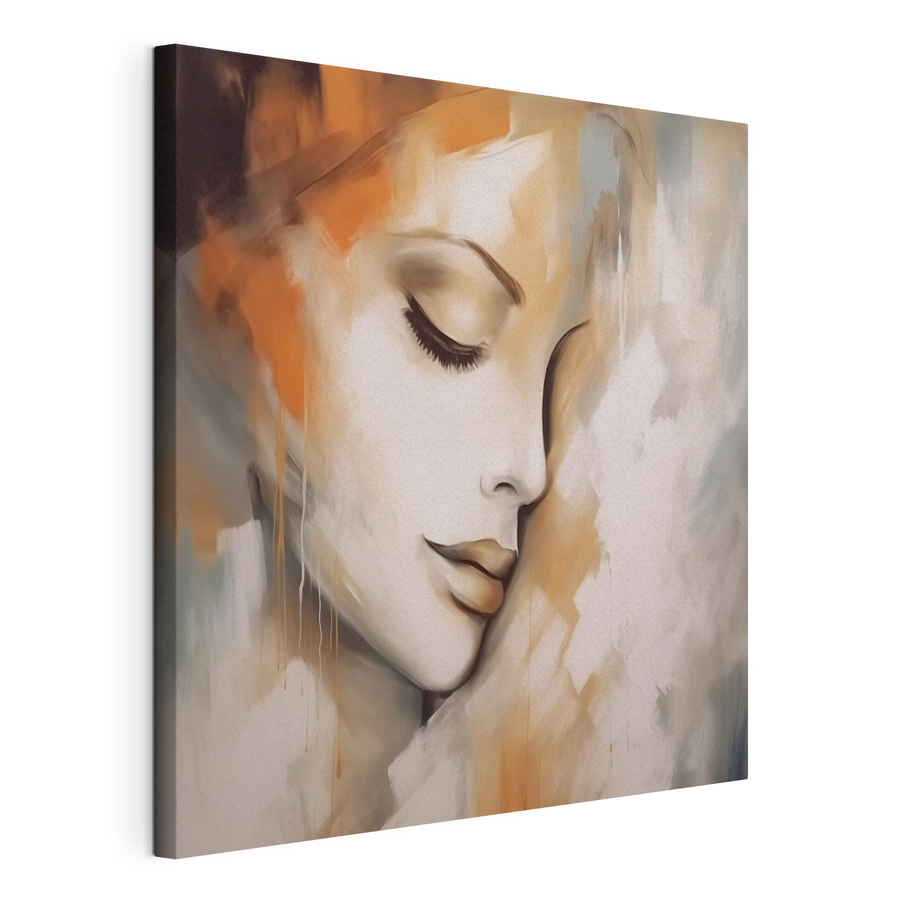 Painting of a woman's face