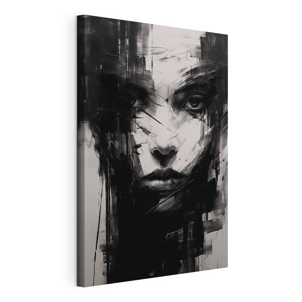 Painting of a woman's face