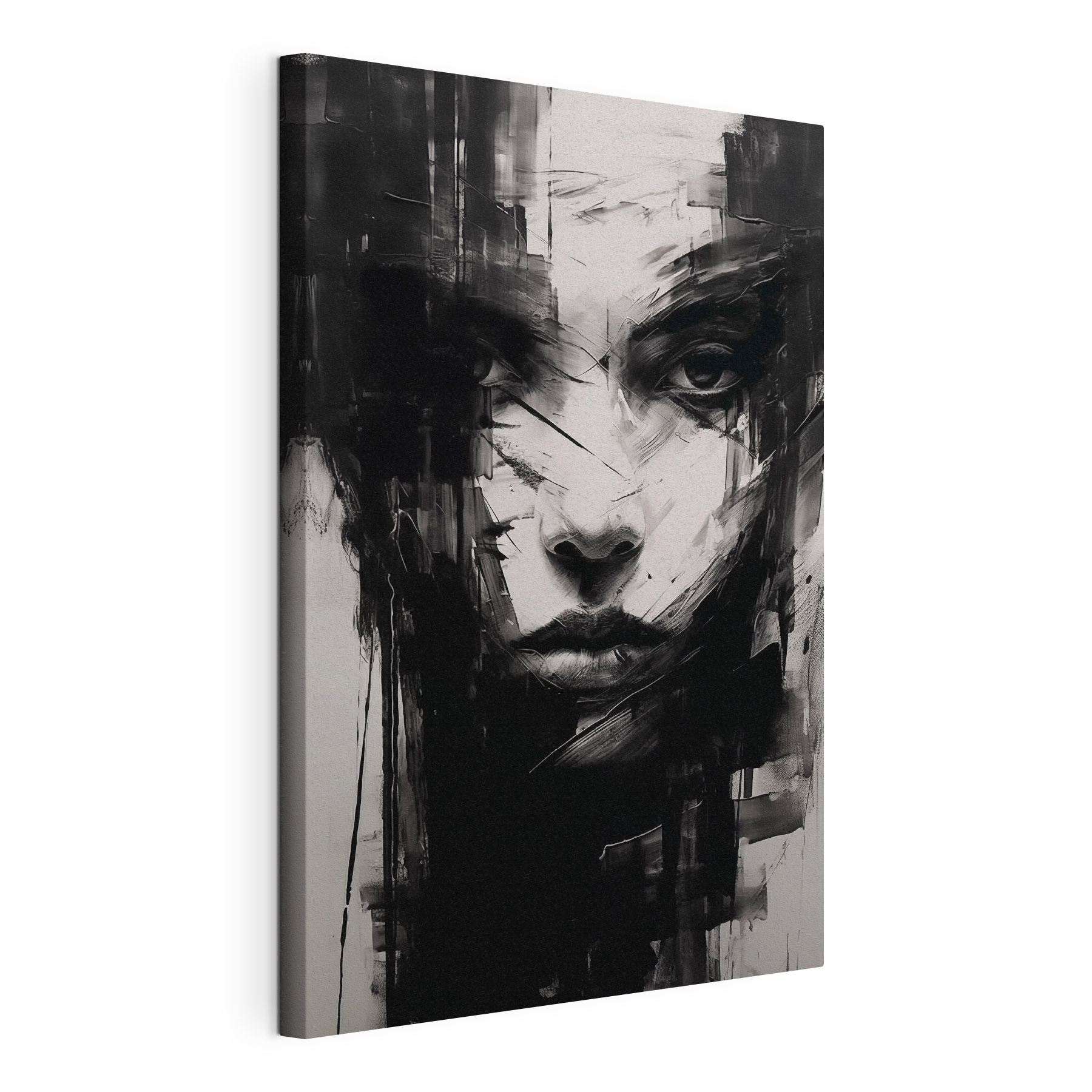 Painting of a woman's face