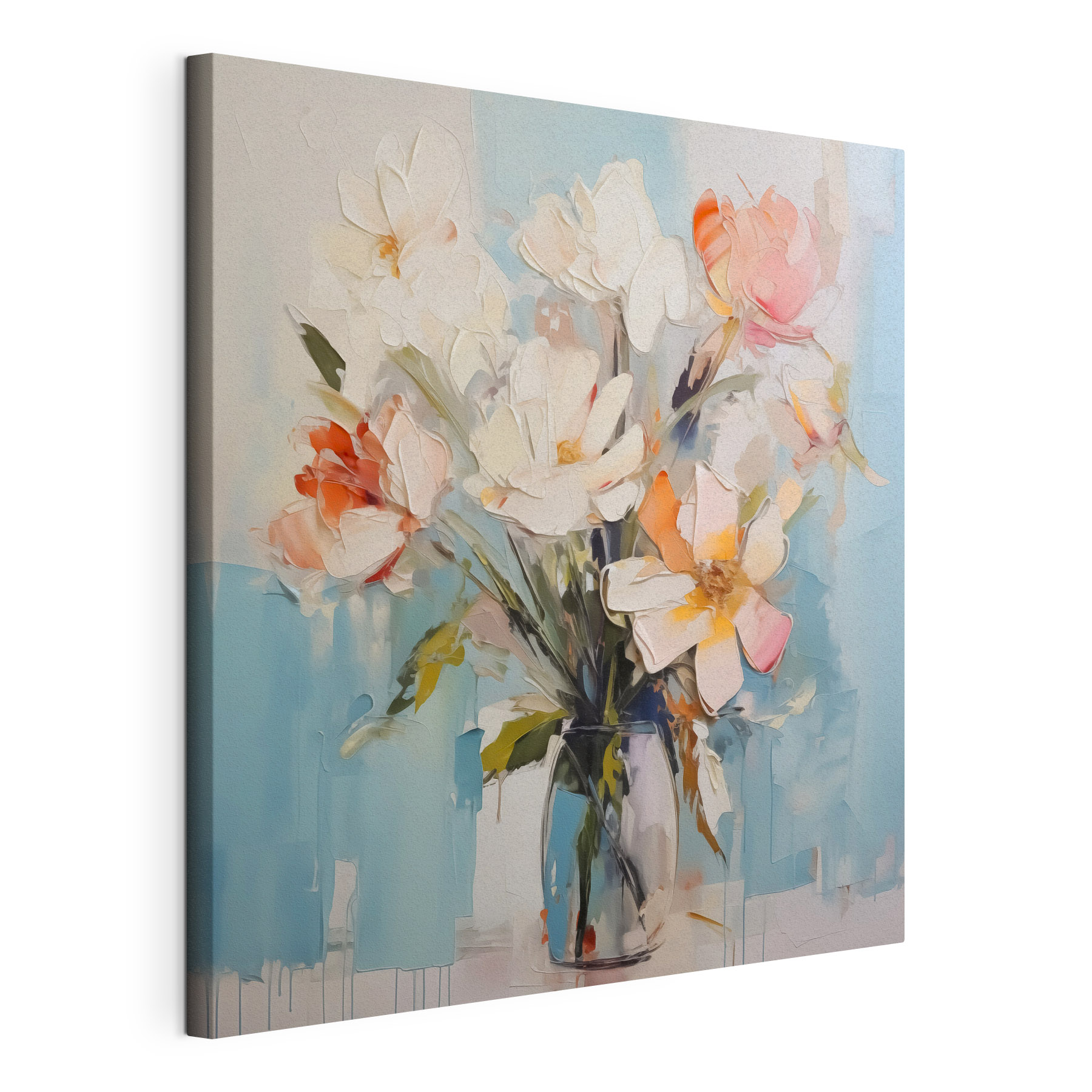 Painting of flowers in a vase