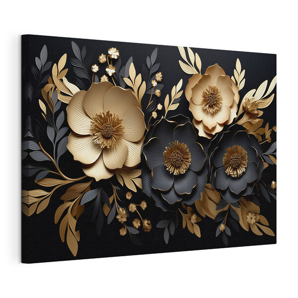 Cuadros Elegante arreglo floral sobre fondo oscuro (SKU: s42968) Cuadros Cuadros Elegante arreglo floral sobre fondo oscuro (SKU: s42968)