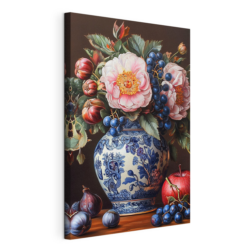 Painting of flowers in a vase Painting of flowers in a vase