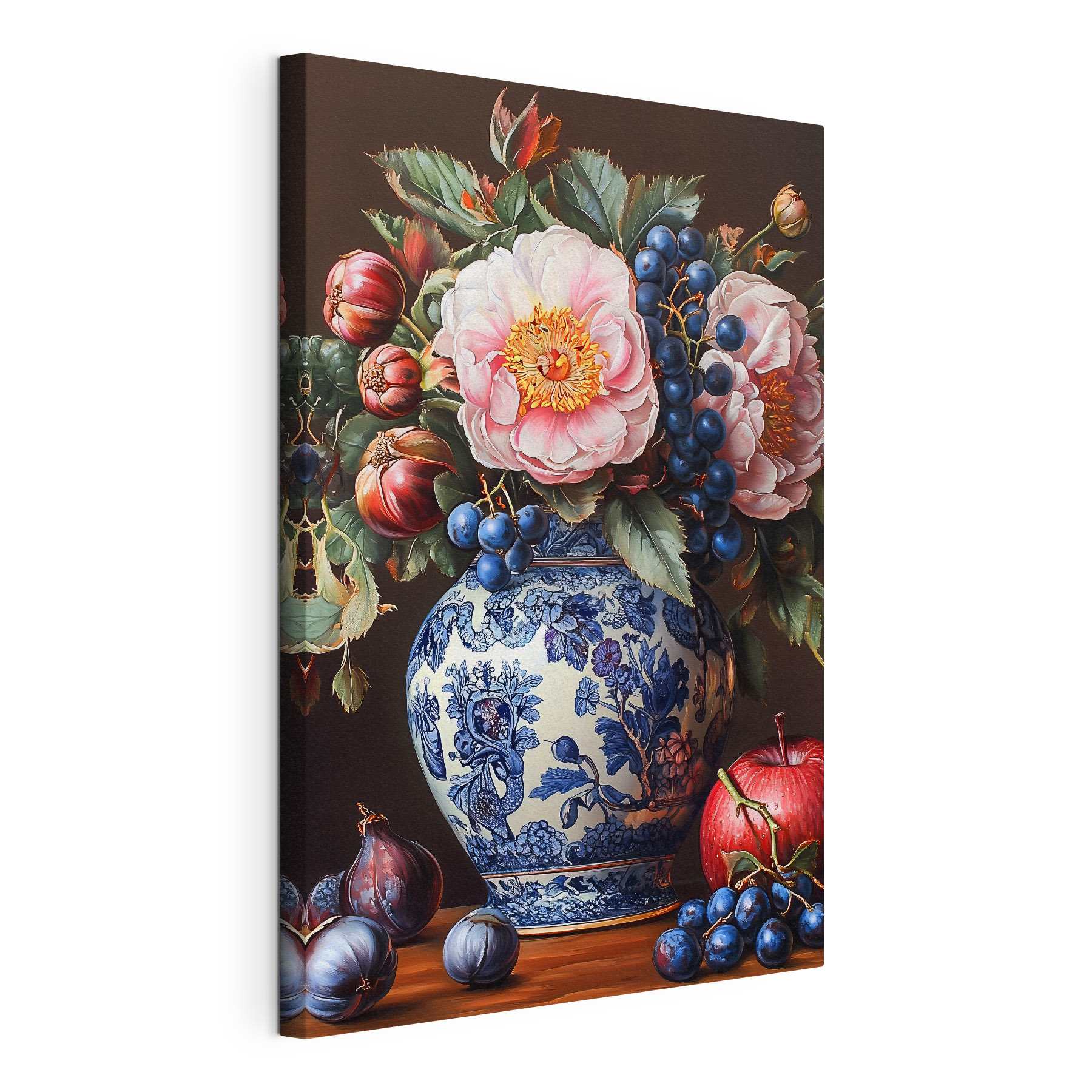 Painting of flowers in a vase Painting of flowers in a vase
