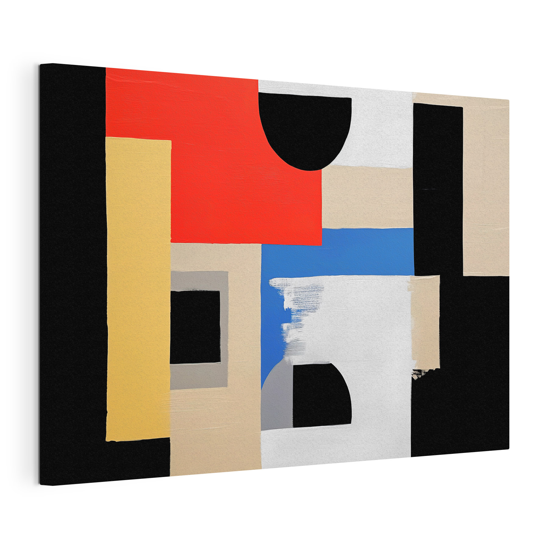 Painting of different colors and shapes