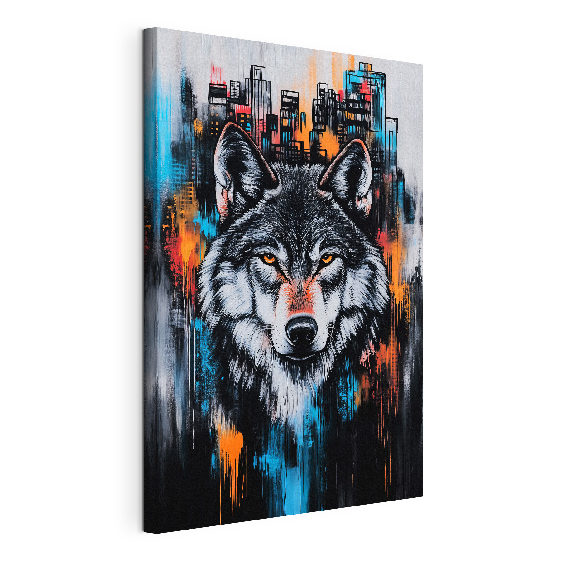 Painting of a wolf Painting of a wolf