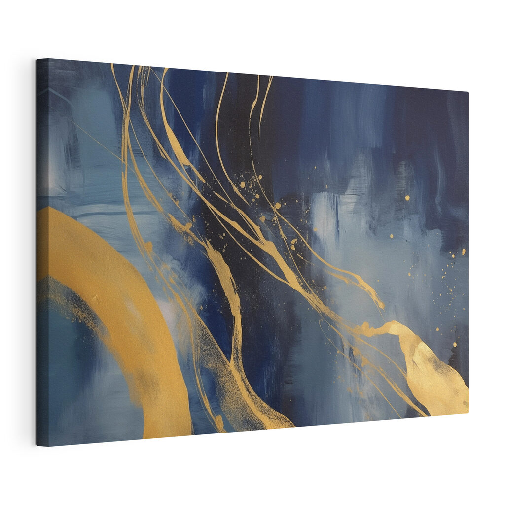 Blue and yellow painting