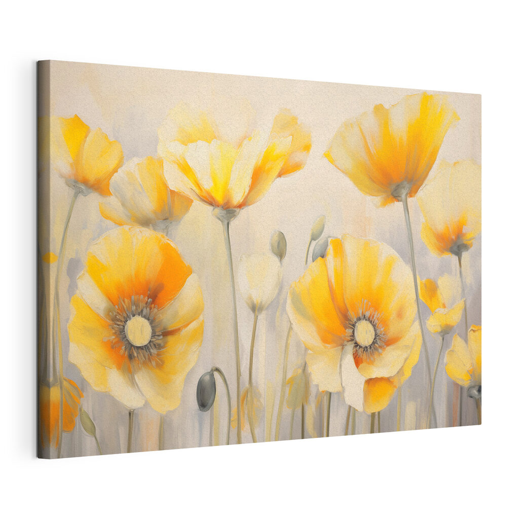 Painting of yellow flowers Painting of yellow flowers