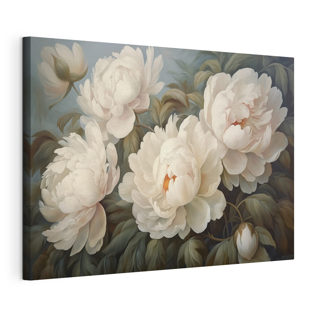 Painting of white flowers