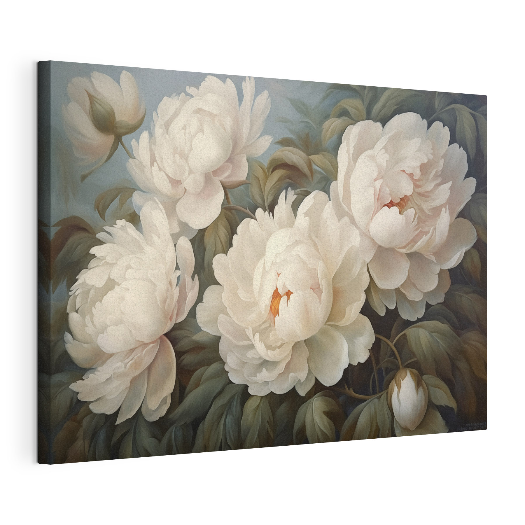 Painting of white flowers