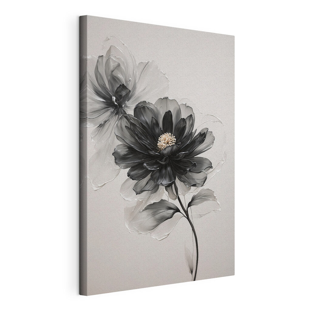 Black and white flower Black and white flower