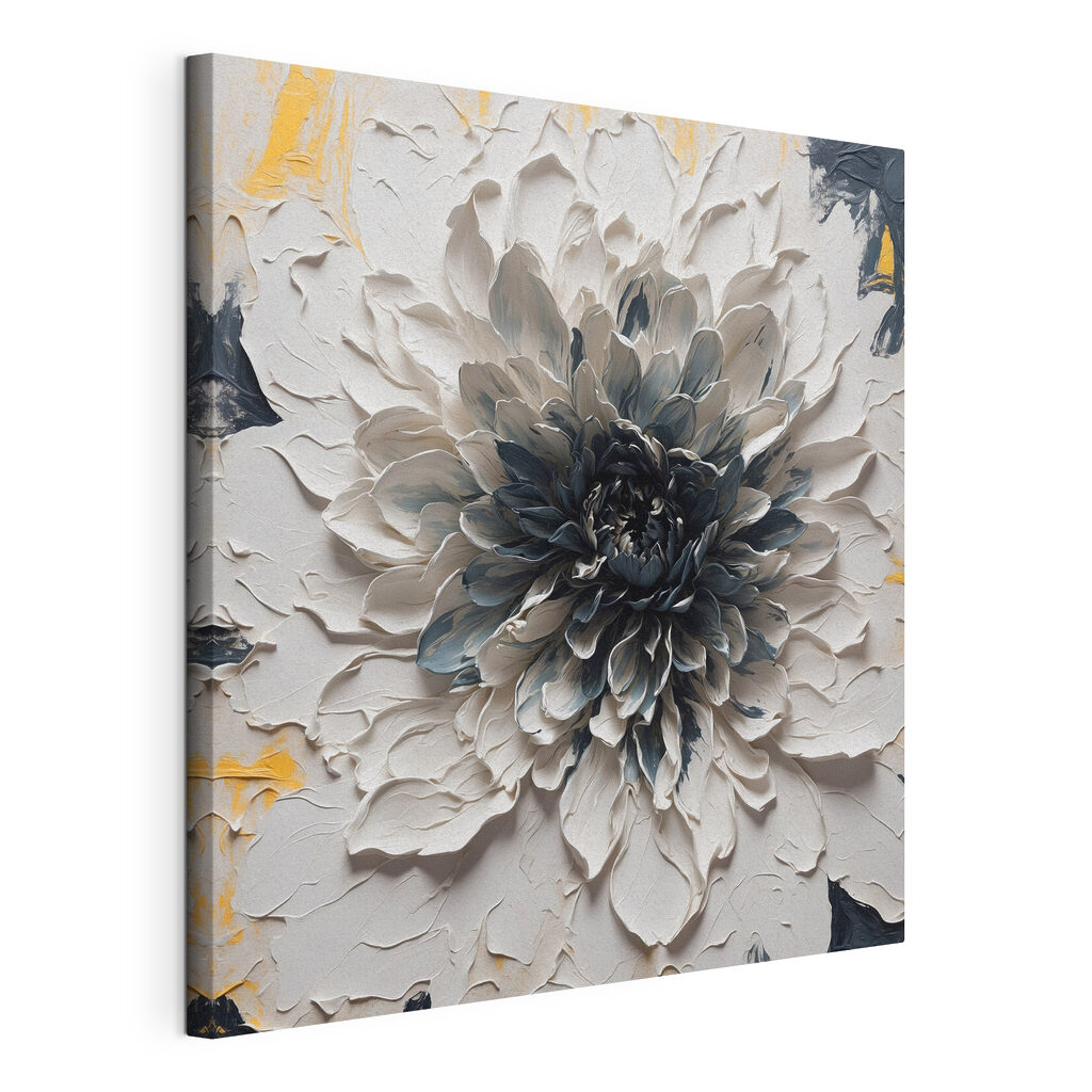 White and black flower White and black flower