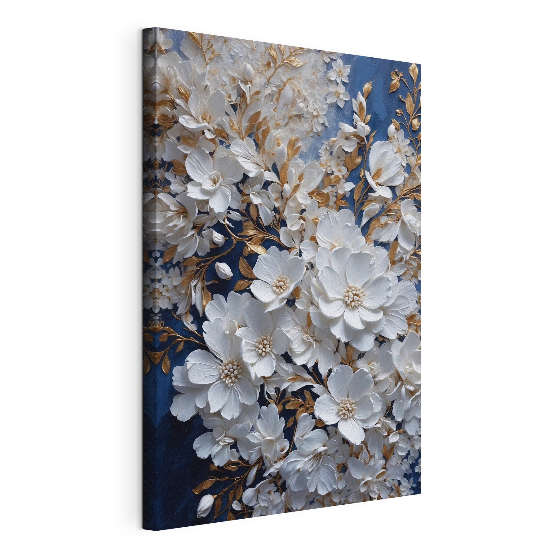 Delicate blooms on a rich backdrop