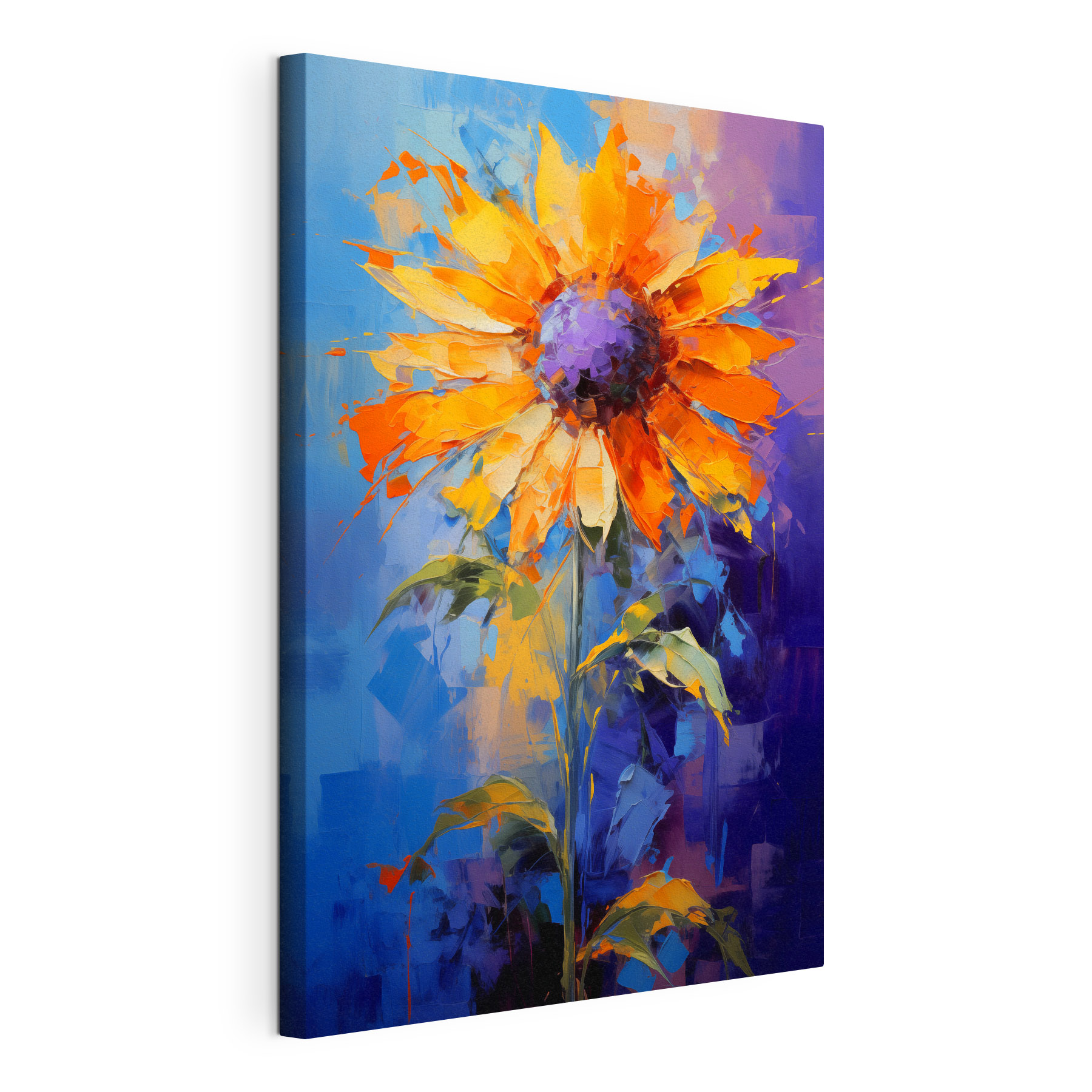 Painting of a sunflower Painting of a sunflower