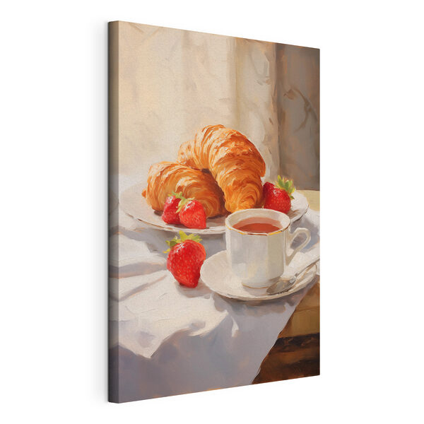 Cuadros Un croissant y unas fresas en un plato (SKU: s43139) Cuadros Cuadros Un croissant y unas fresas en un plato (SKU: s43139)