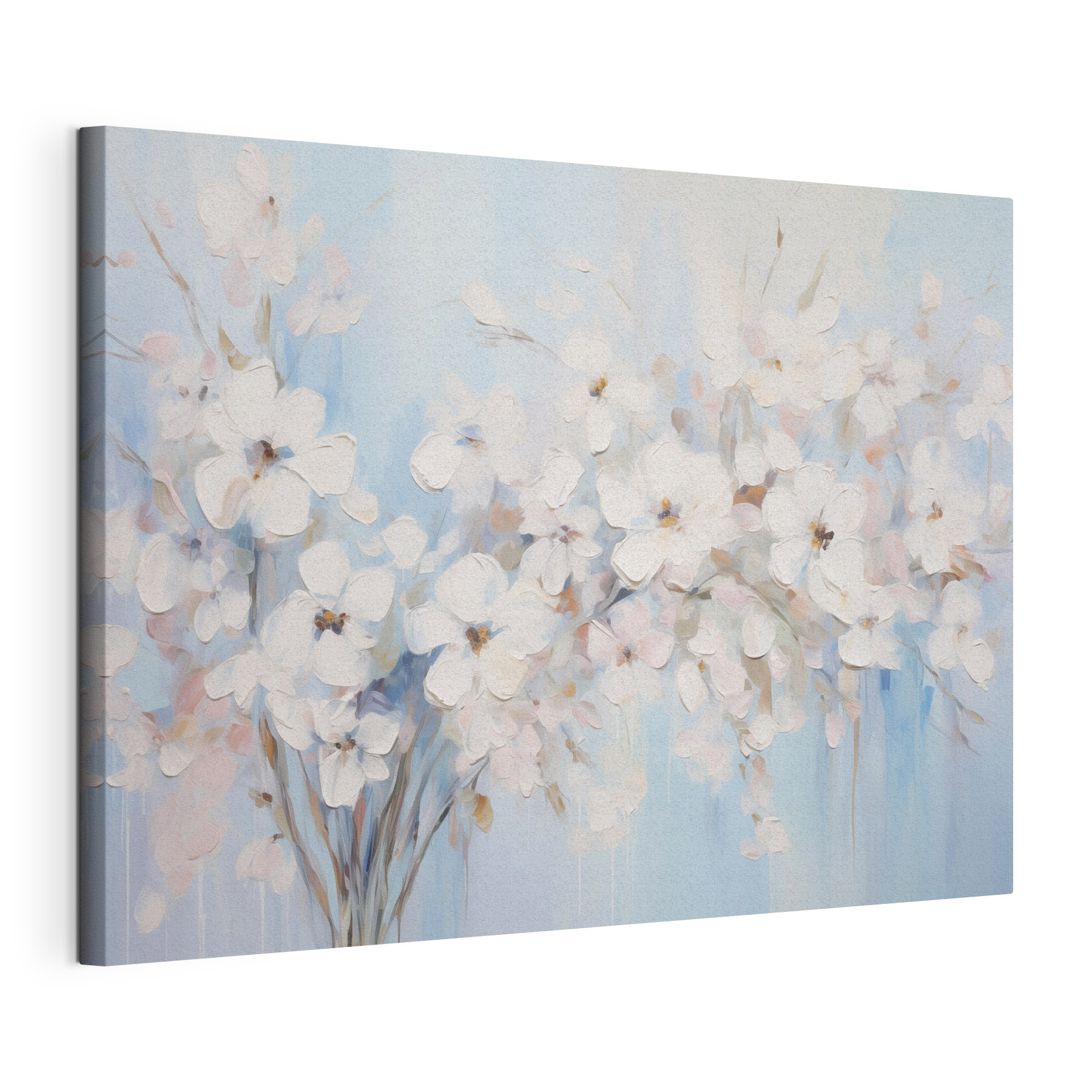 Painting of white flowers Painting of white flowers