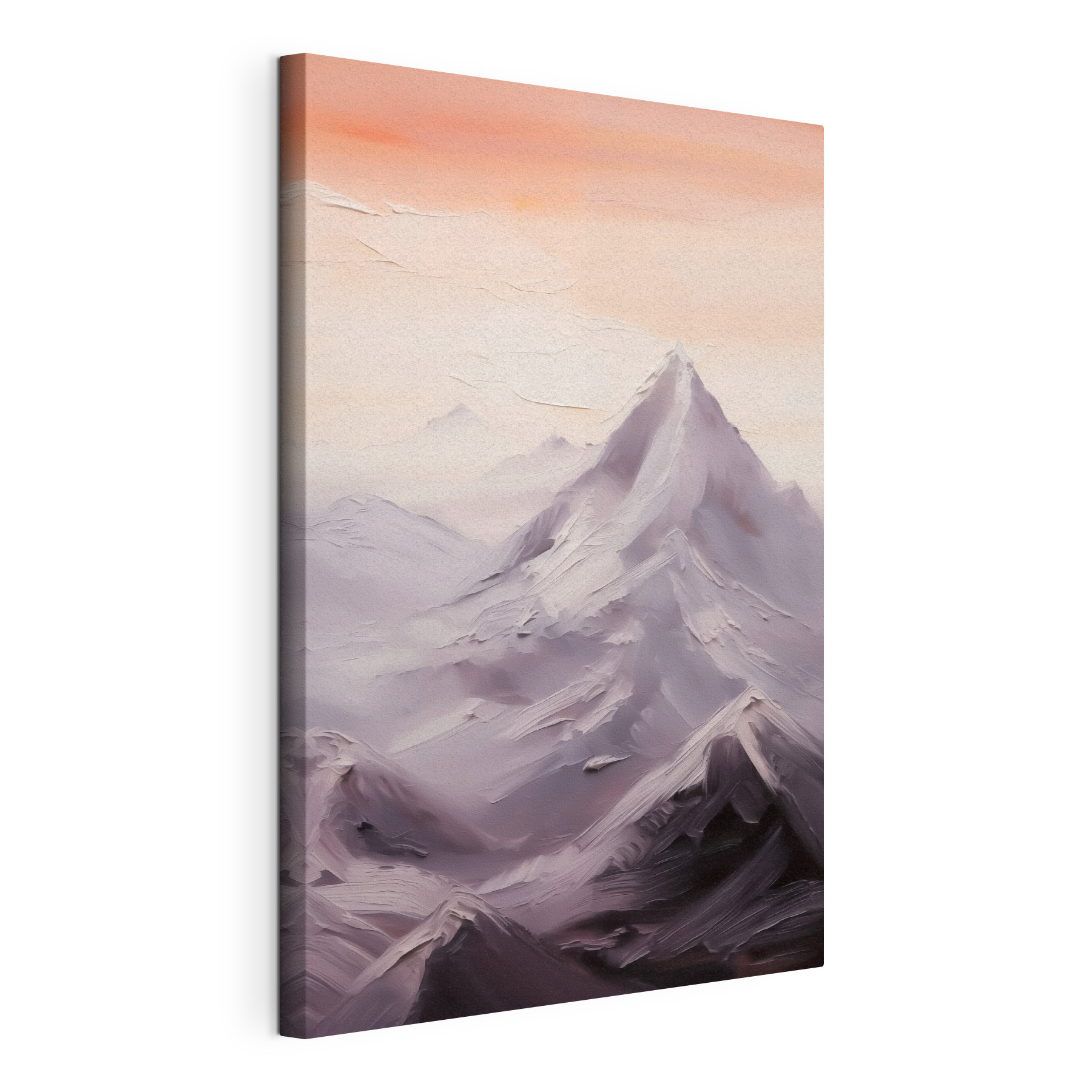 Mountain range with snow Mountain range with snow