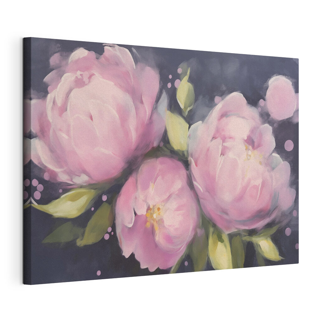 Painting of pink flowers Painting of pink flowers