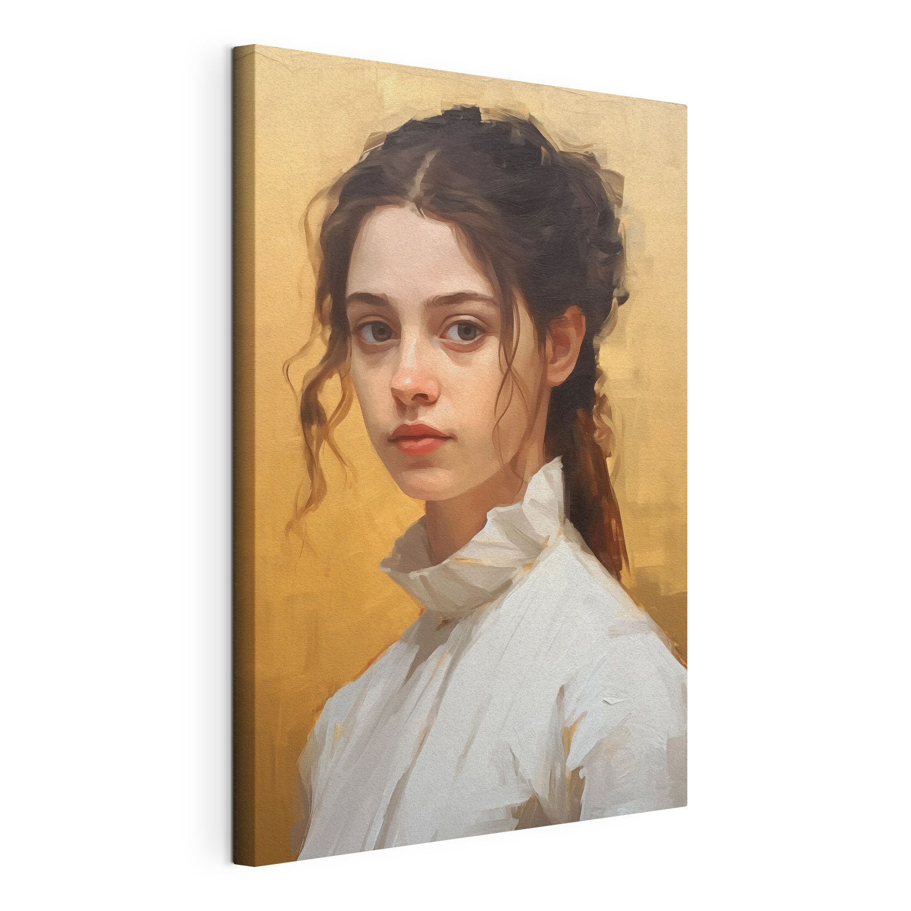 Woman in a white shirt