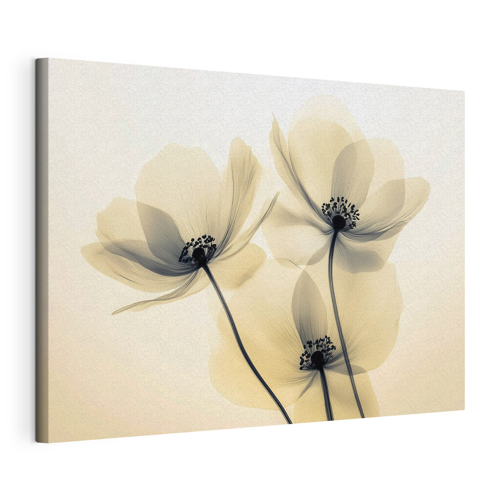 Group of flowers with black dots Group of flowers with black dots