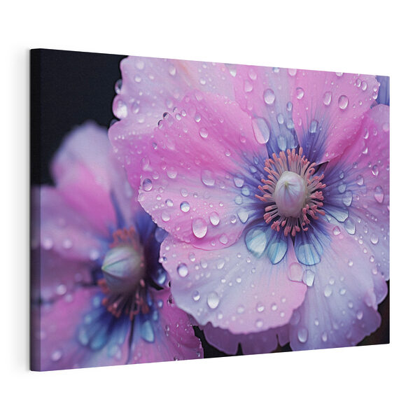 Cuadros Delicadas flores adornadas con gotas de agua (SKU: s43394) Cuadros Cuadros Delicadas flores adornadas con gotas de agua (SKU: s43394)
