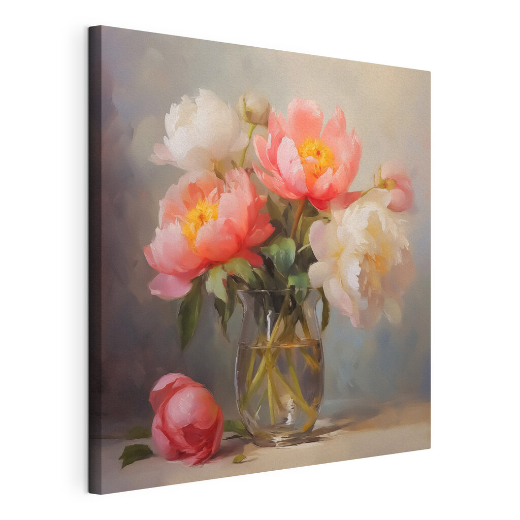 Painting of flowers in a vase Painting of flowers in a vase