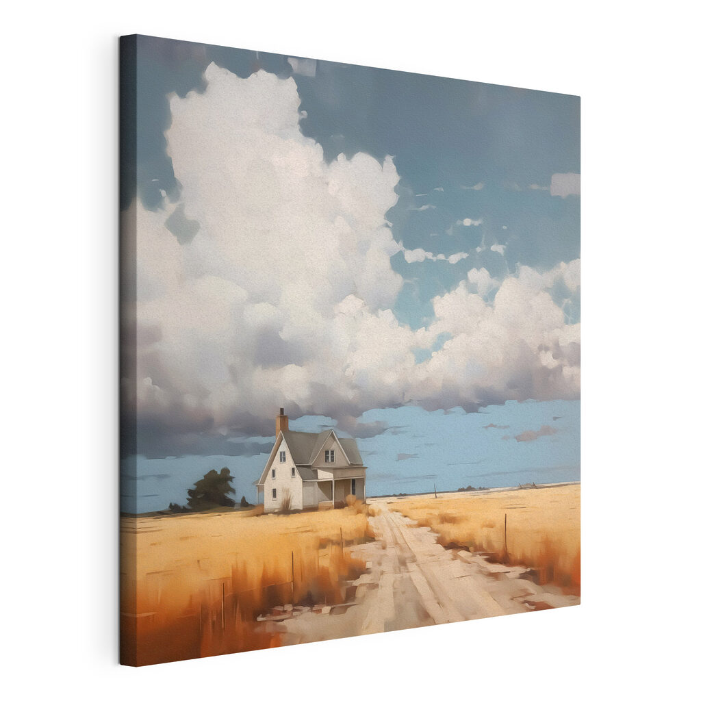 House in a field House in a field