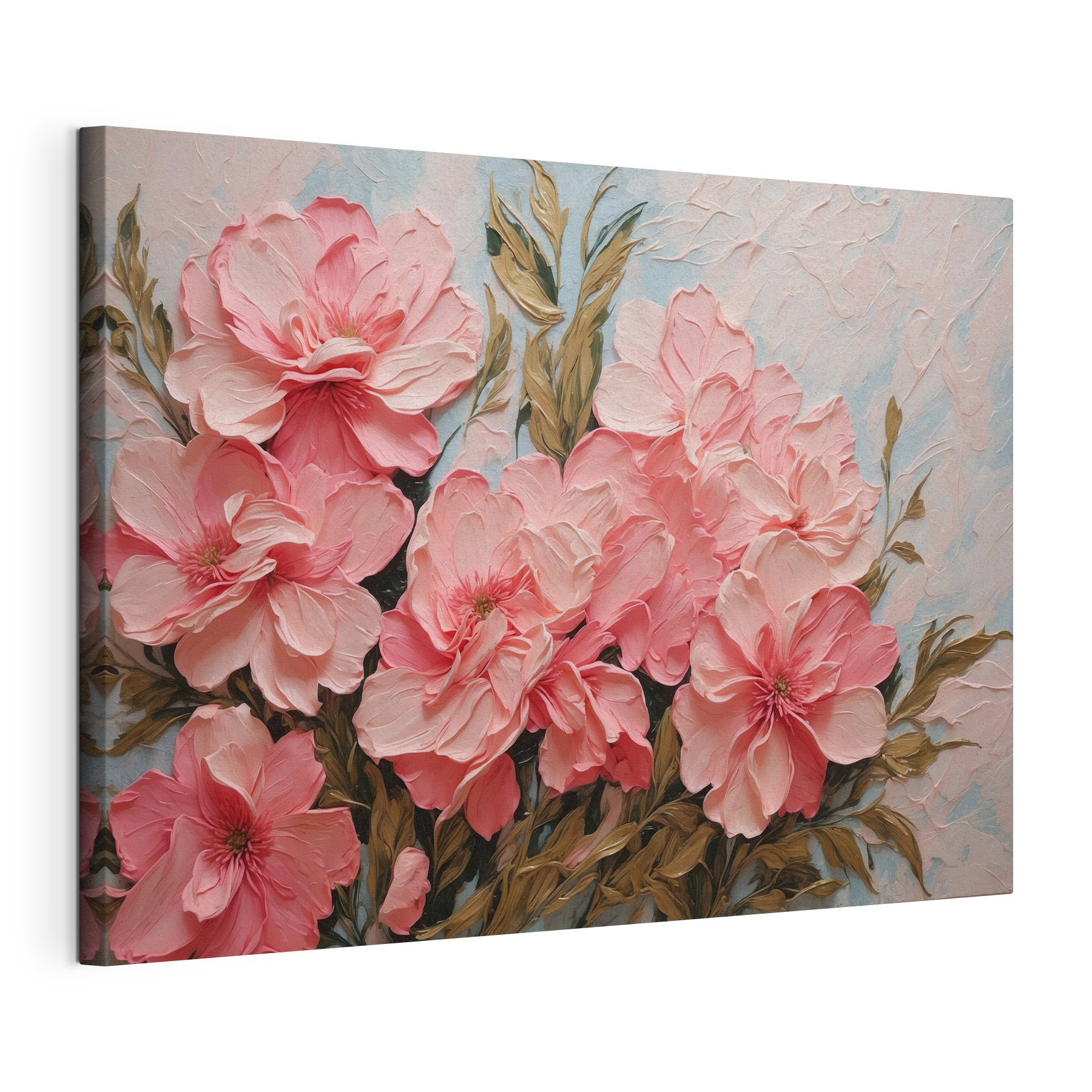 Painting of pink flowers Painting of pink flowers
