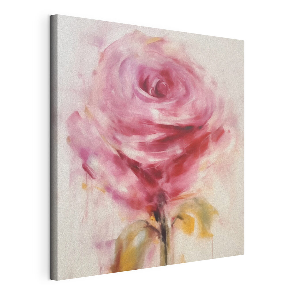 Painting of a pink rose Painting of a pink rose
