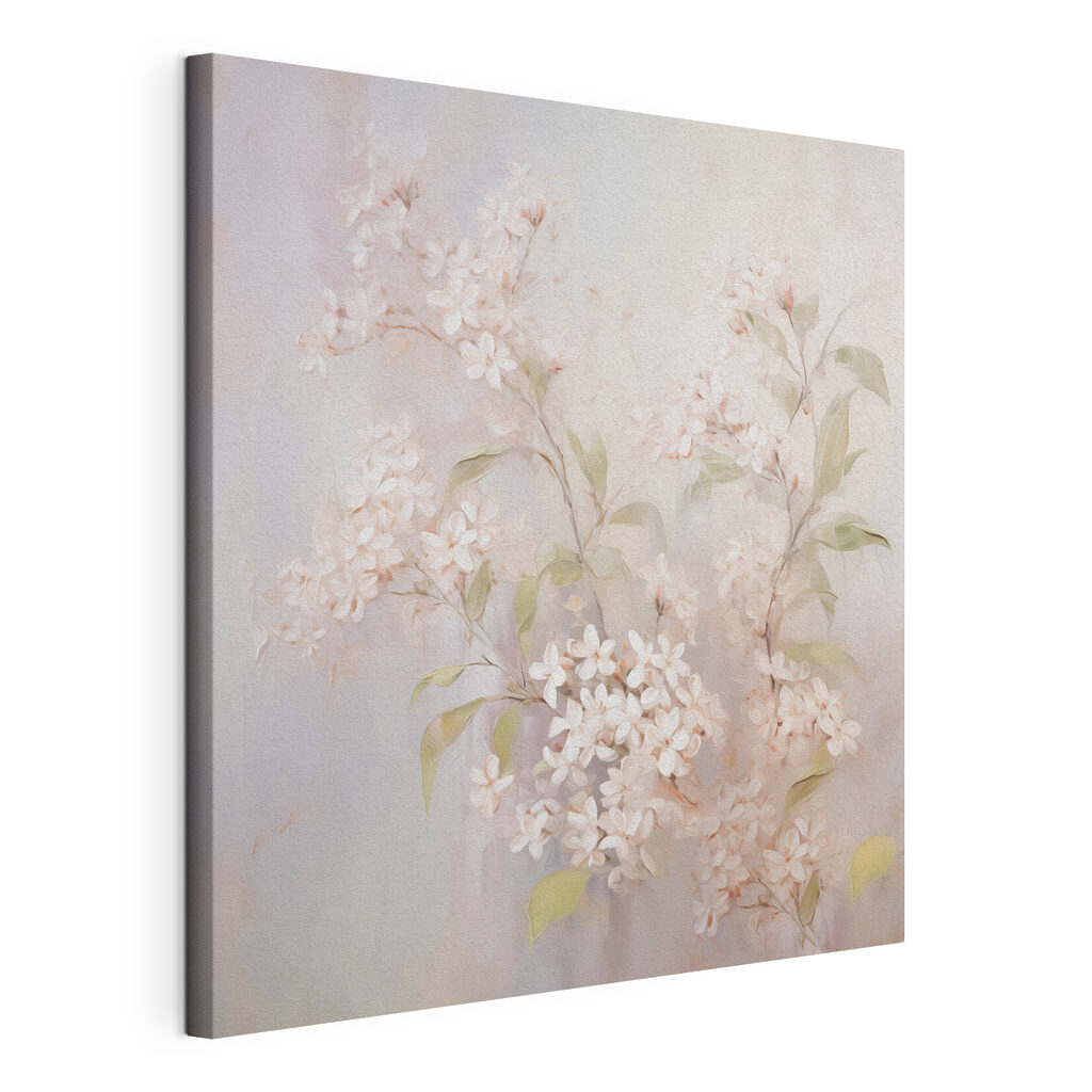 Painting of flowers on a branch Painting of flowers on a branch