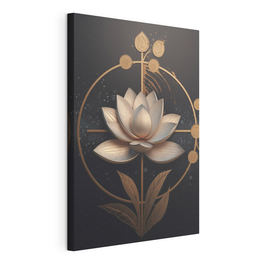 Tranquil flower amidst dark background Tranquil flower amidst dark background