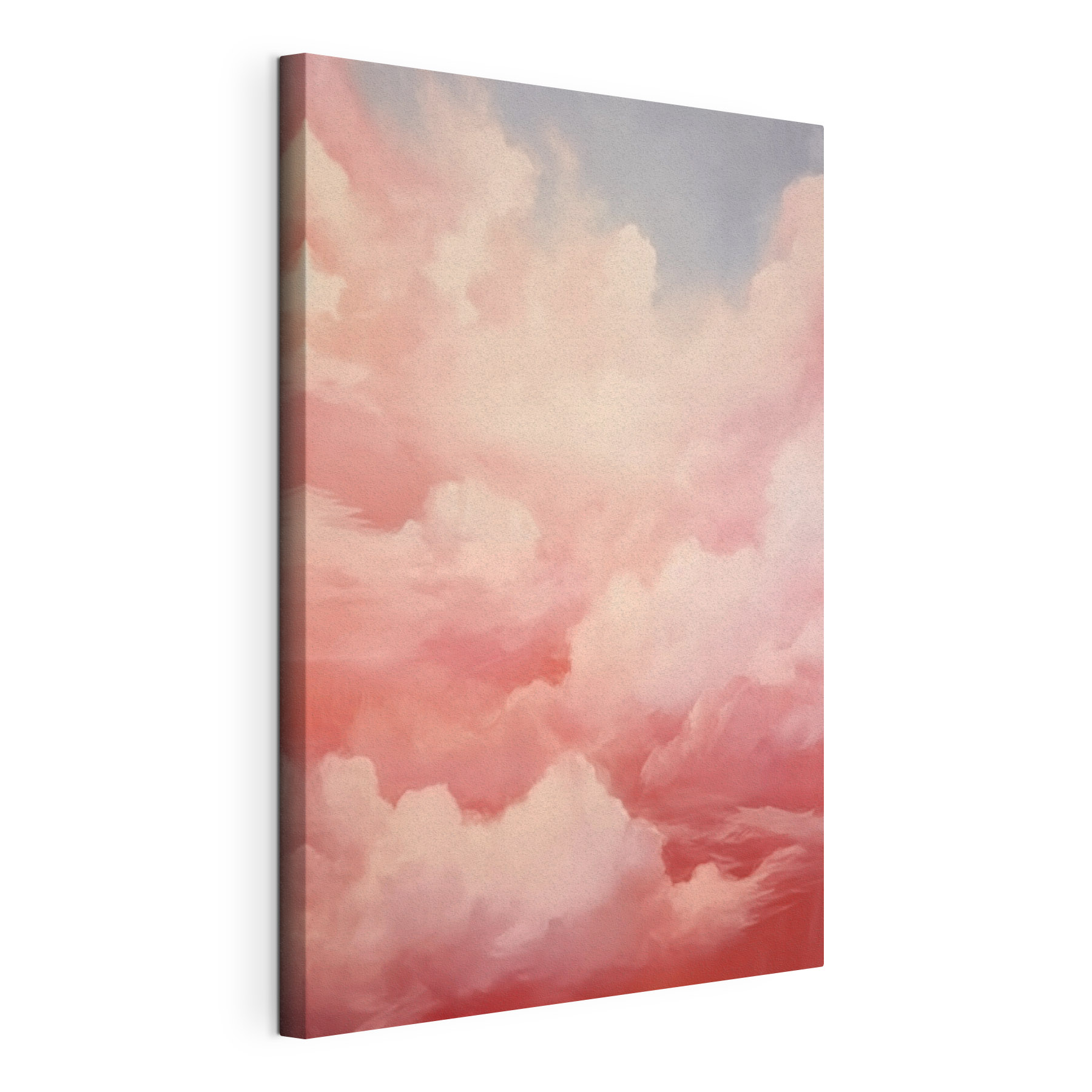 Pink clouds in the sky