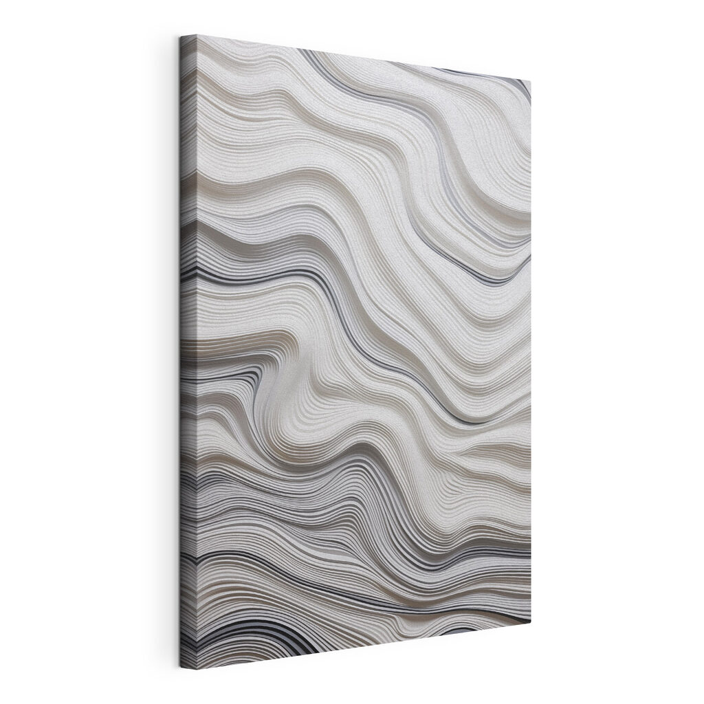 White and black wavy lines