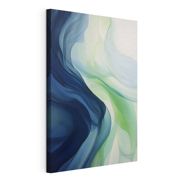 Ondas fluidas de azul y verde Cuadros Ondas fluidas de azul y verde