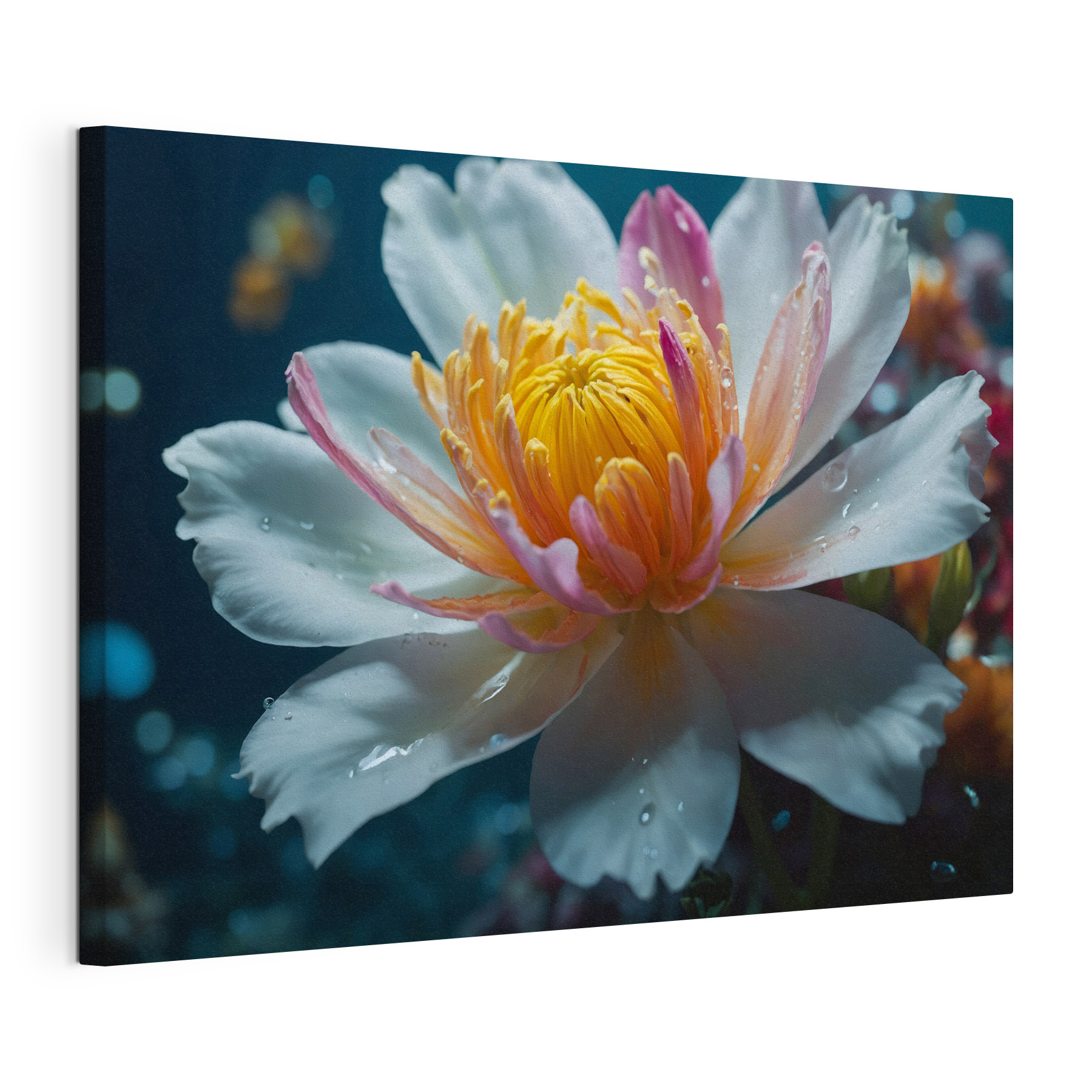 Delicate petals in tranquil waters Delicate petals in tranquil waters
