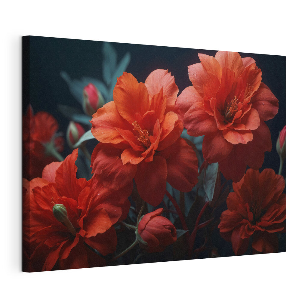 Group of red flowers