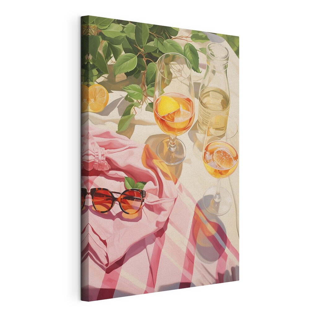 Group of glasses of wine and sunglasses on a blanket Group of glasses of wine and sunglasses on a blanket