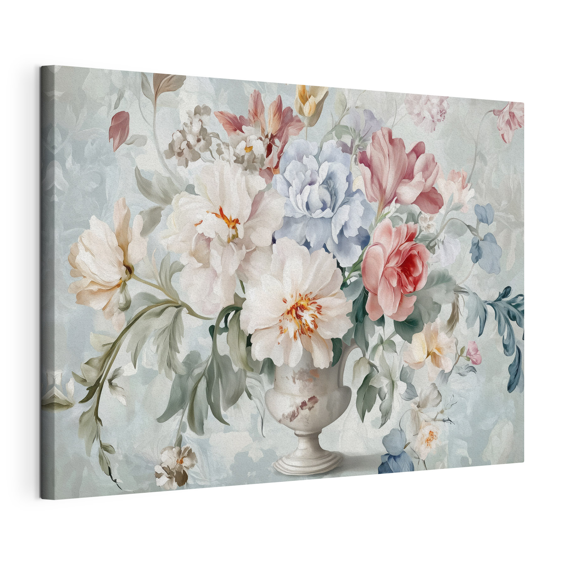 Painting of flowers in a vase Painting of flowers in a vase