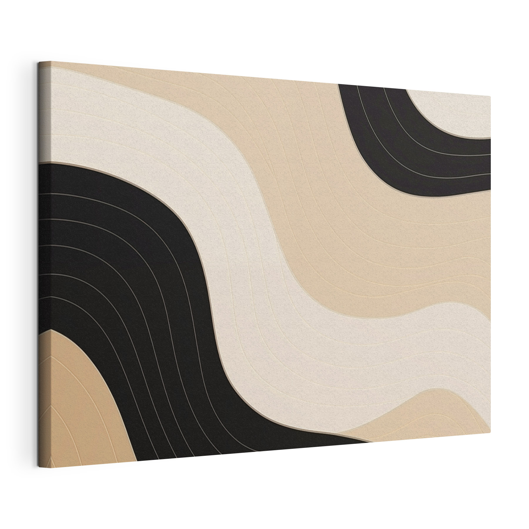 Black and white wavy lines Black and white wavy lines