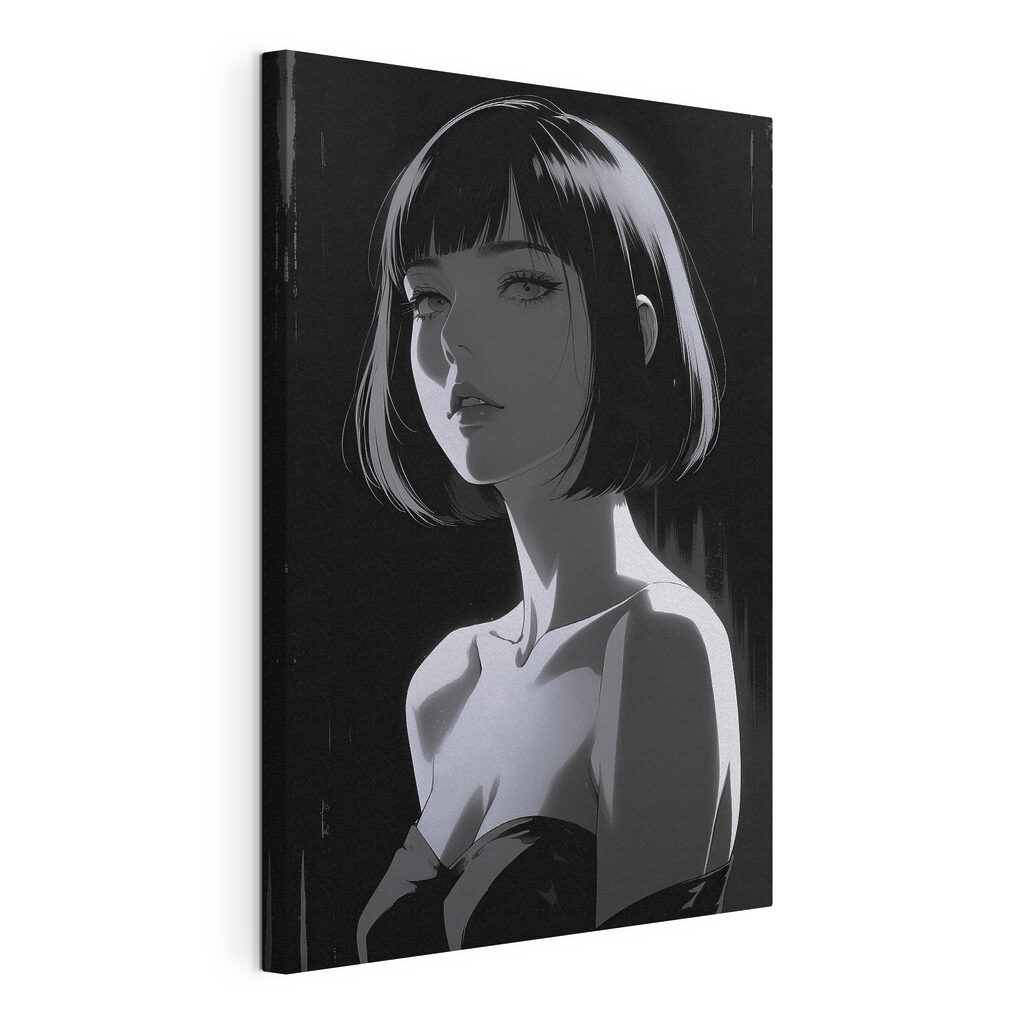 Woman with short hair Woman with short hair