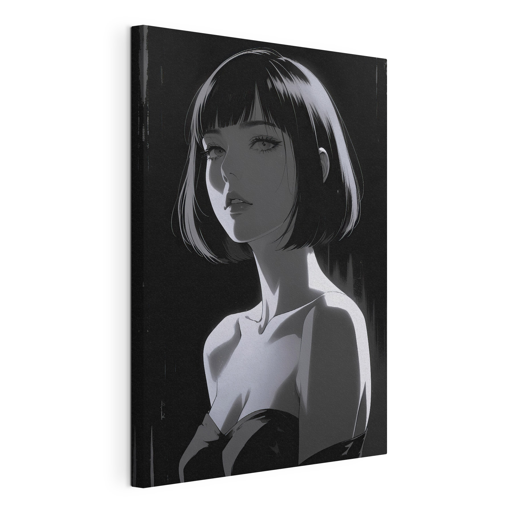 Woman with short hair Woman with short hair