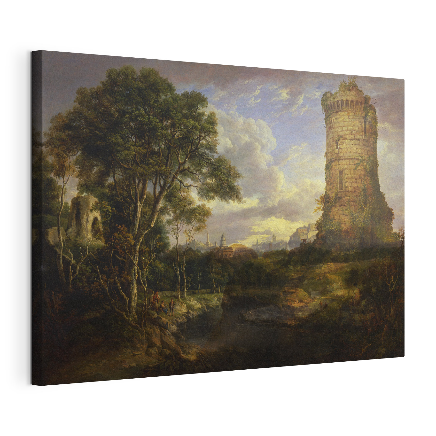 Painting of a castle tower