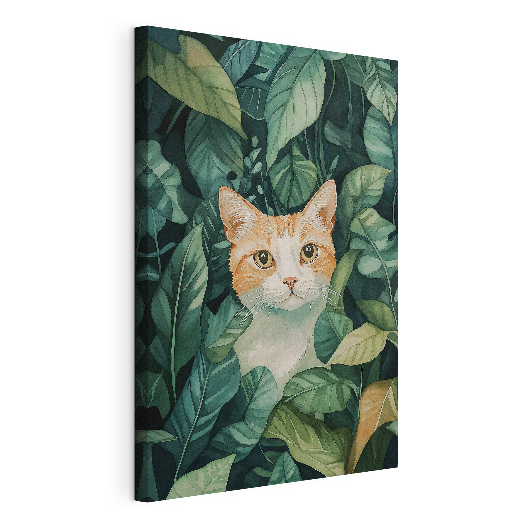Cat in the leaves Cat in the leaves