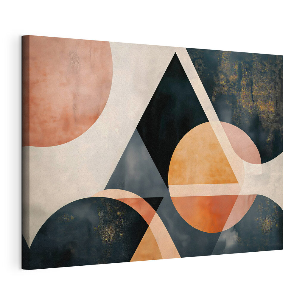 Black and orange geometric shapes Black and orange geometric shapes